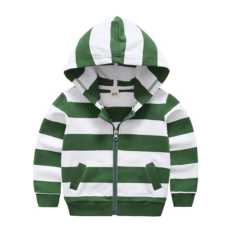 Оптовая продажа дизайн в полоску одежда с капюшоном для детей пальто в повседневном стиле для маленьких девочек, Повседневный плащ с капюшоном куртки на молнии с капюшоном, на шнуровке
