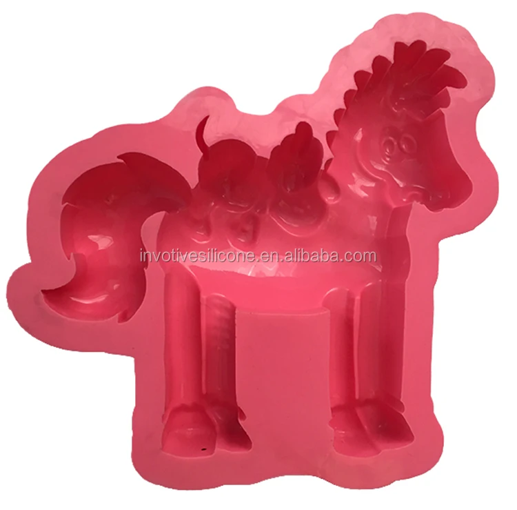 
Attractive Large Horse Custom Shaped Silicone Cake Mold 
