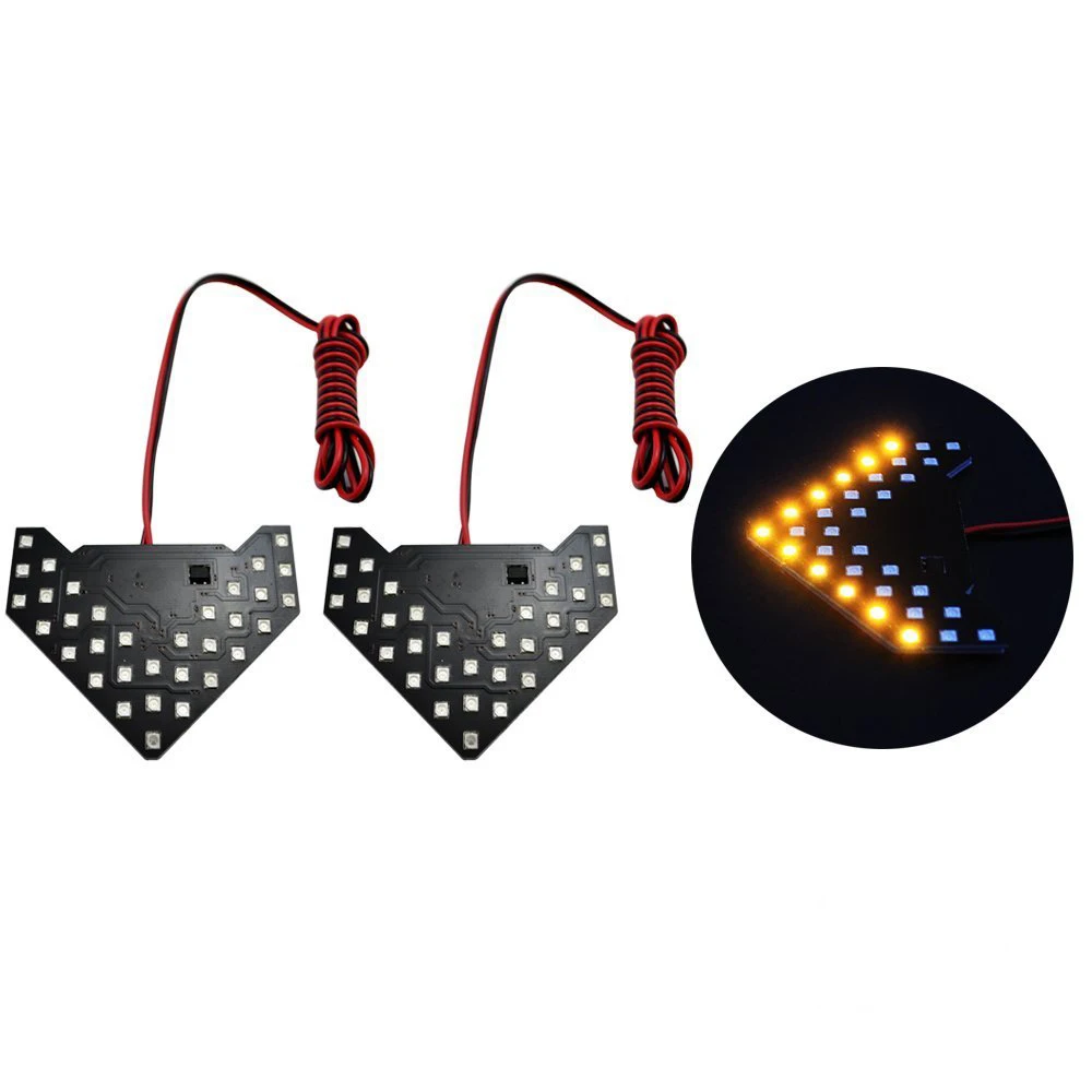 Sequential Flashing 33 SMD Arrow LED Lights Bulbs for Side Mirror Turn Signals Rear View Mirror Indicator light