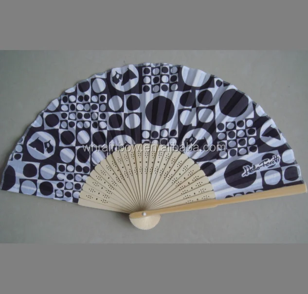Silk Bamboo Hand Folding Fans wedding gifts 21cm