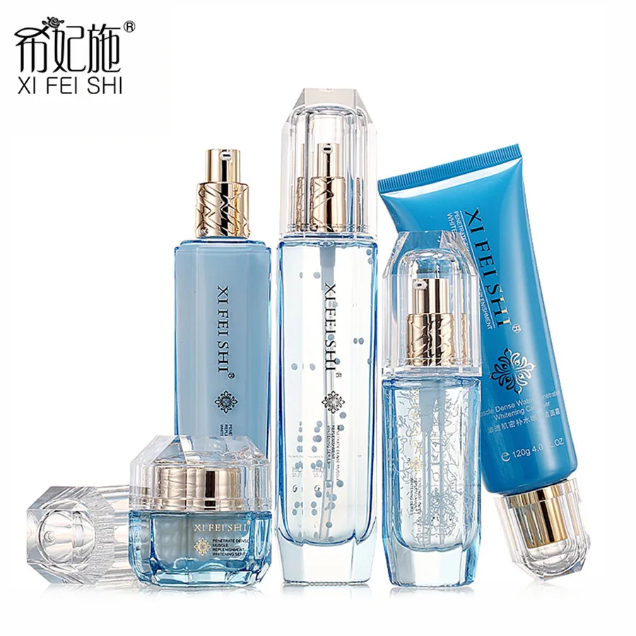 skin care set 5 pieces  Moisturizing Hydrating Whitening  baby skin day and night cream Lotion Face cream, Serum, Cosmetic set