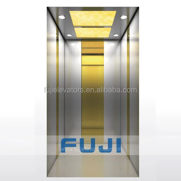  FUJI новый дизайн Титановый зеркальный кабина вилла Лифт небольшой домашний лифт для