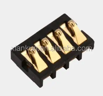 Mobile phone battery connector,4pin battery connector