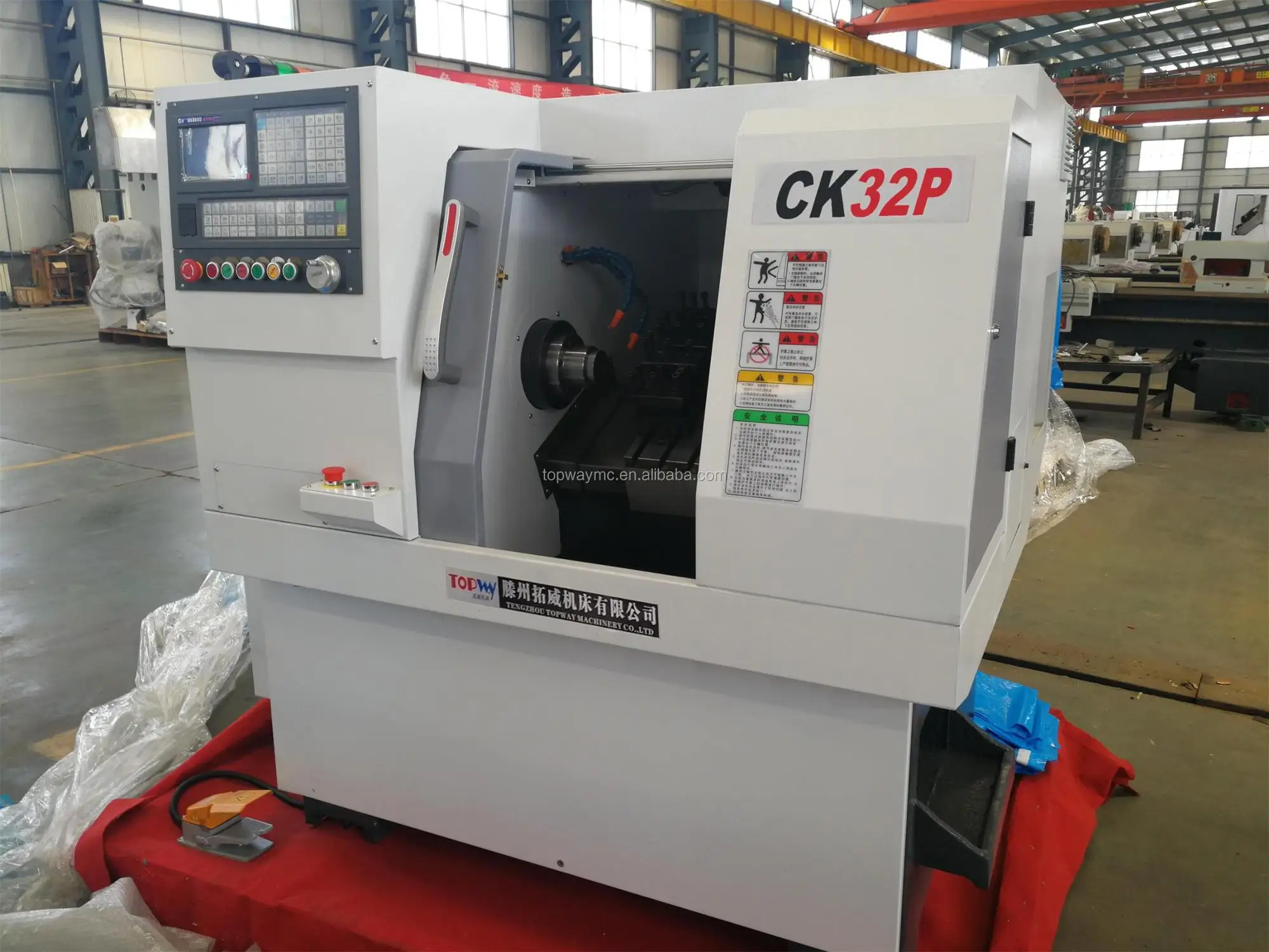 CK32P Mini Slant Bed CNC Turning Center CNC Lathe Machine With Gang Tool