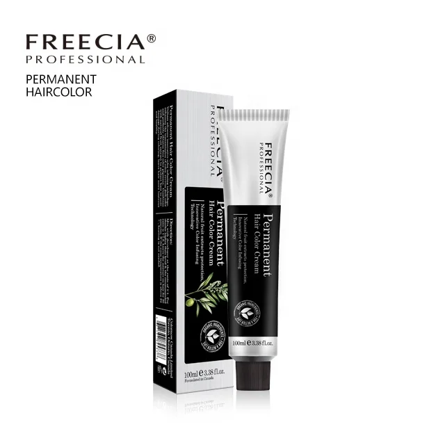 Cream form professional natural permanent color cream white hair dye samples