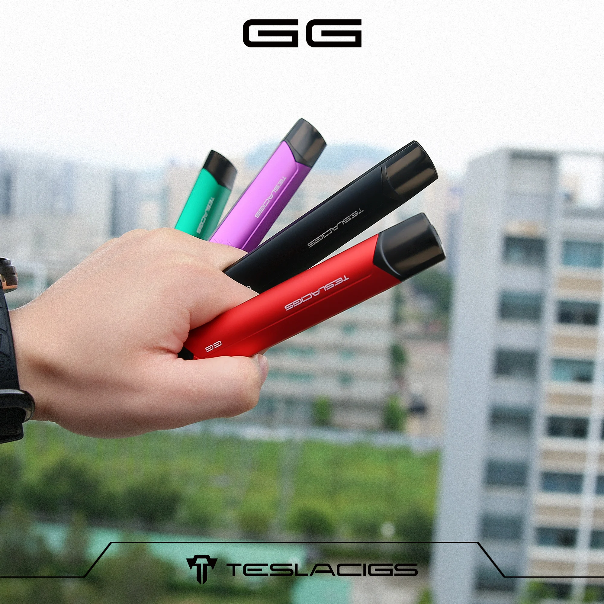 
Tesla Newest refillable cartrige vape pod system GG kit 