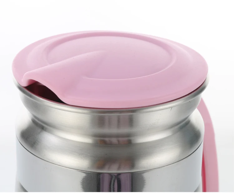 Korean Style Kitchen Accessories Dinnerware Sets Stainless Steel Pitcher Coffee Mug Water Jug with PP lid