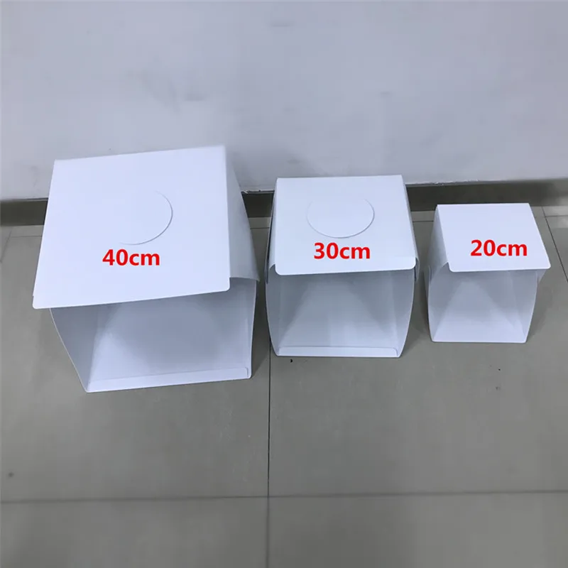 2017 hot selling portable 40*40*40cm mini photo studio softbox light kit