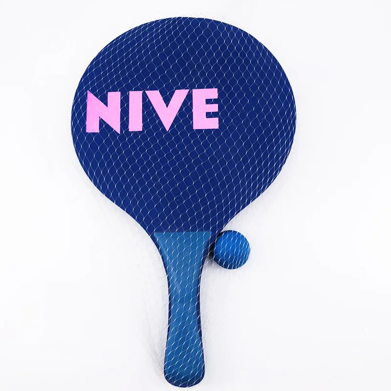 Beach Paddle Factory Wholesale Wooden Beach Games Good Quality Beach Tennis Racket With Ball
