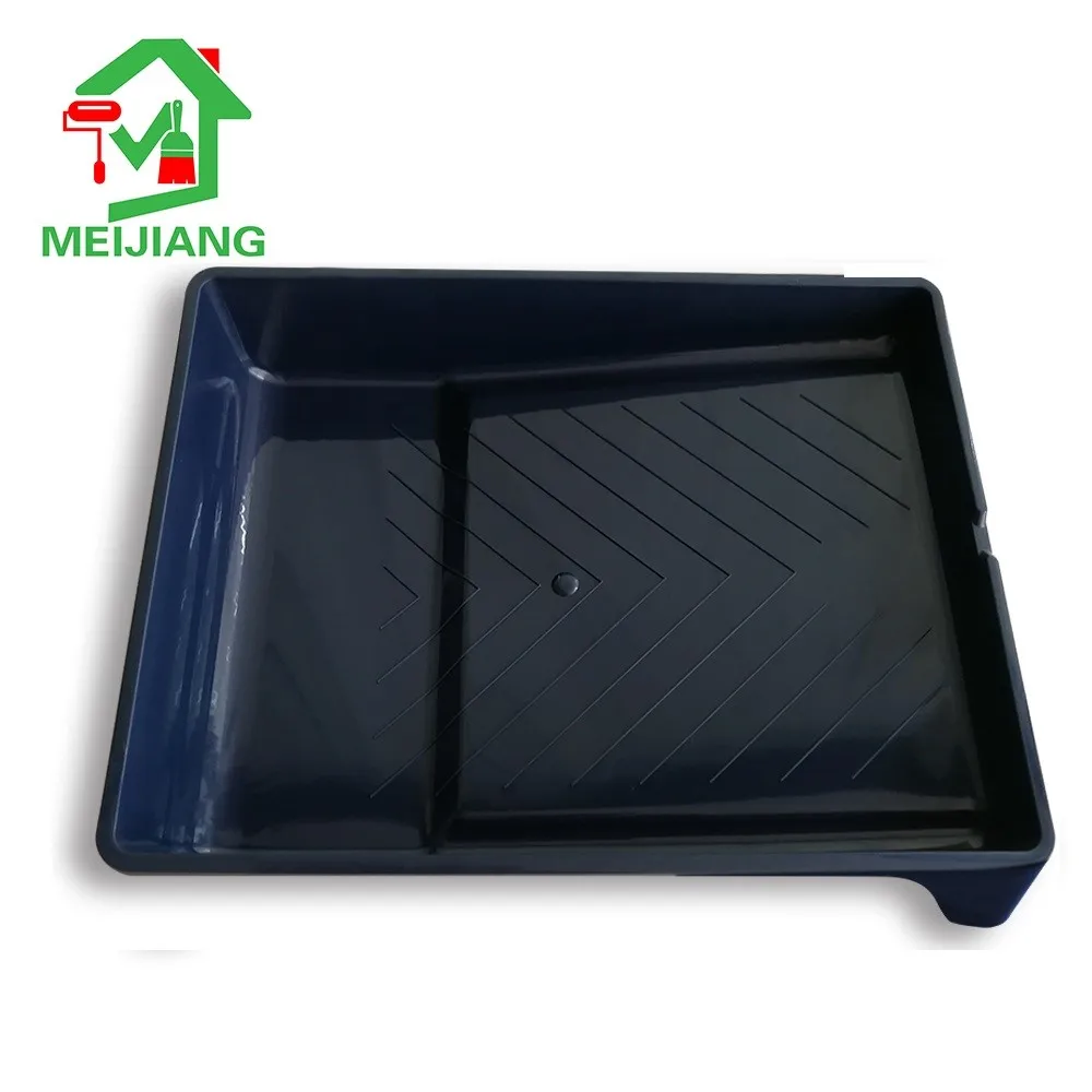 black color paint roller tools 7 inch plastic paint tray