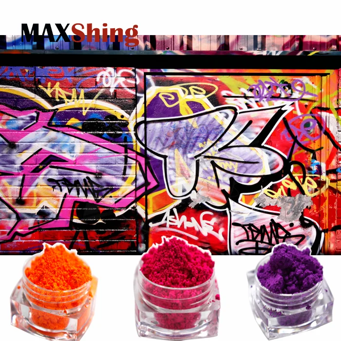 Горячая продажа цветной пигмент порошковое покрытие картина неоновые флуоресцентные пигменты