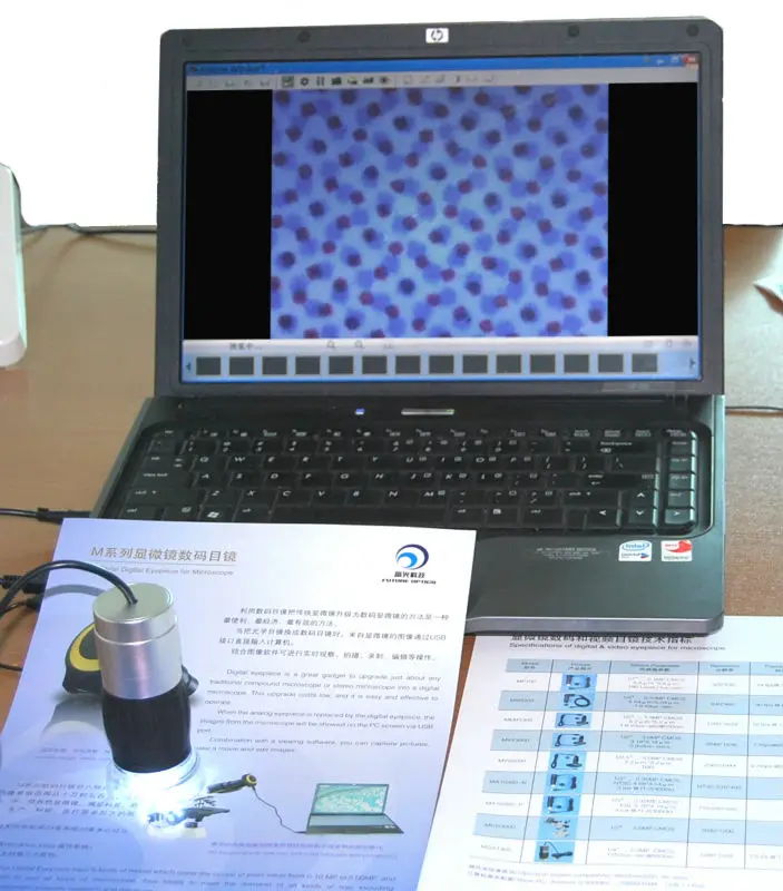 High resolution table standing digital measurement microscope for plate making and presswork quality inspection