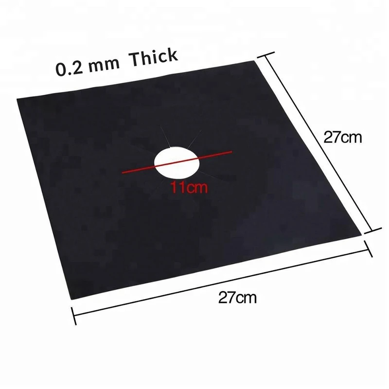 2021 New Arrival Hot Sale kitchen accessories PTFE Fiberglass non stick gas hob protectors