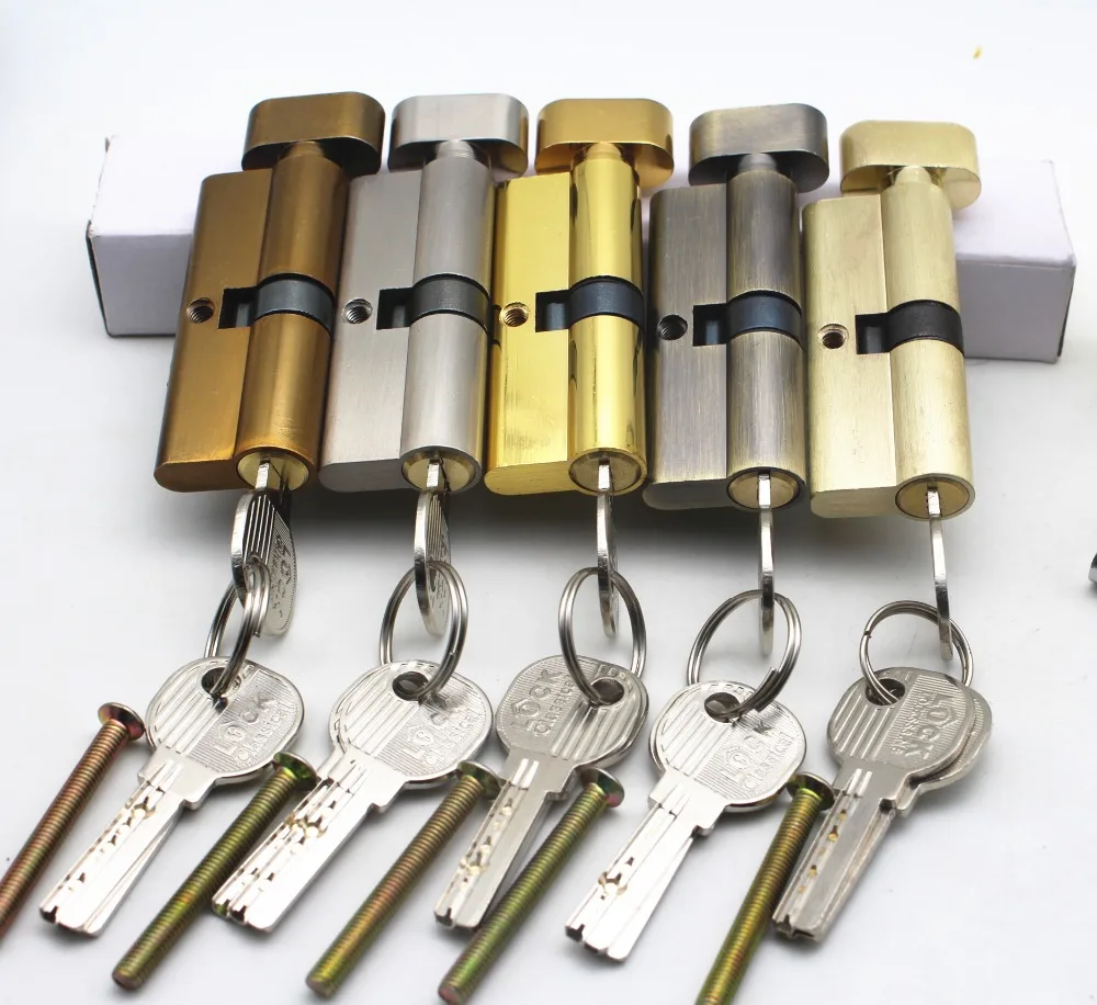 70mm GP/CP/NP door lock cylinder with peanut thumb for 5845 lock body