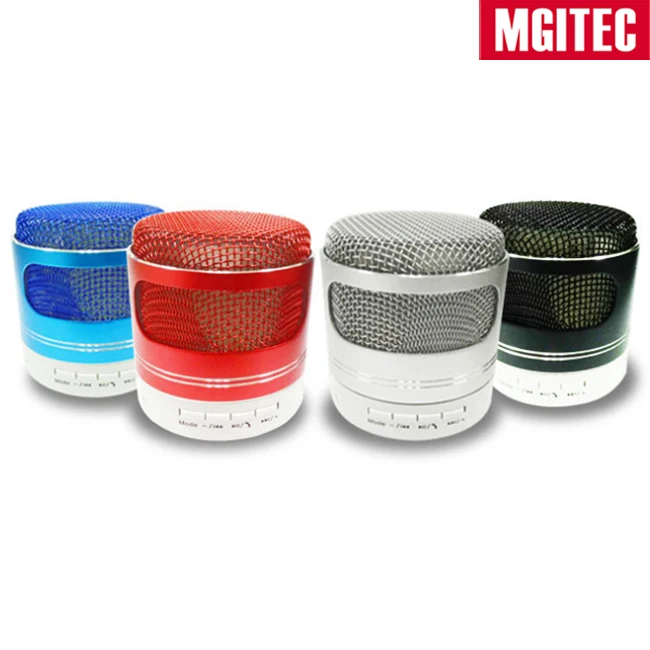 Творческий мощный FM радио круглый форма мини беспроводной синий зуб динамик усилители домашние стерео с микрофоном