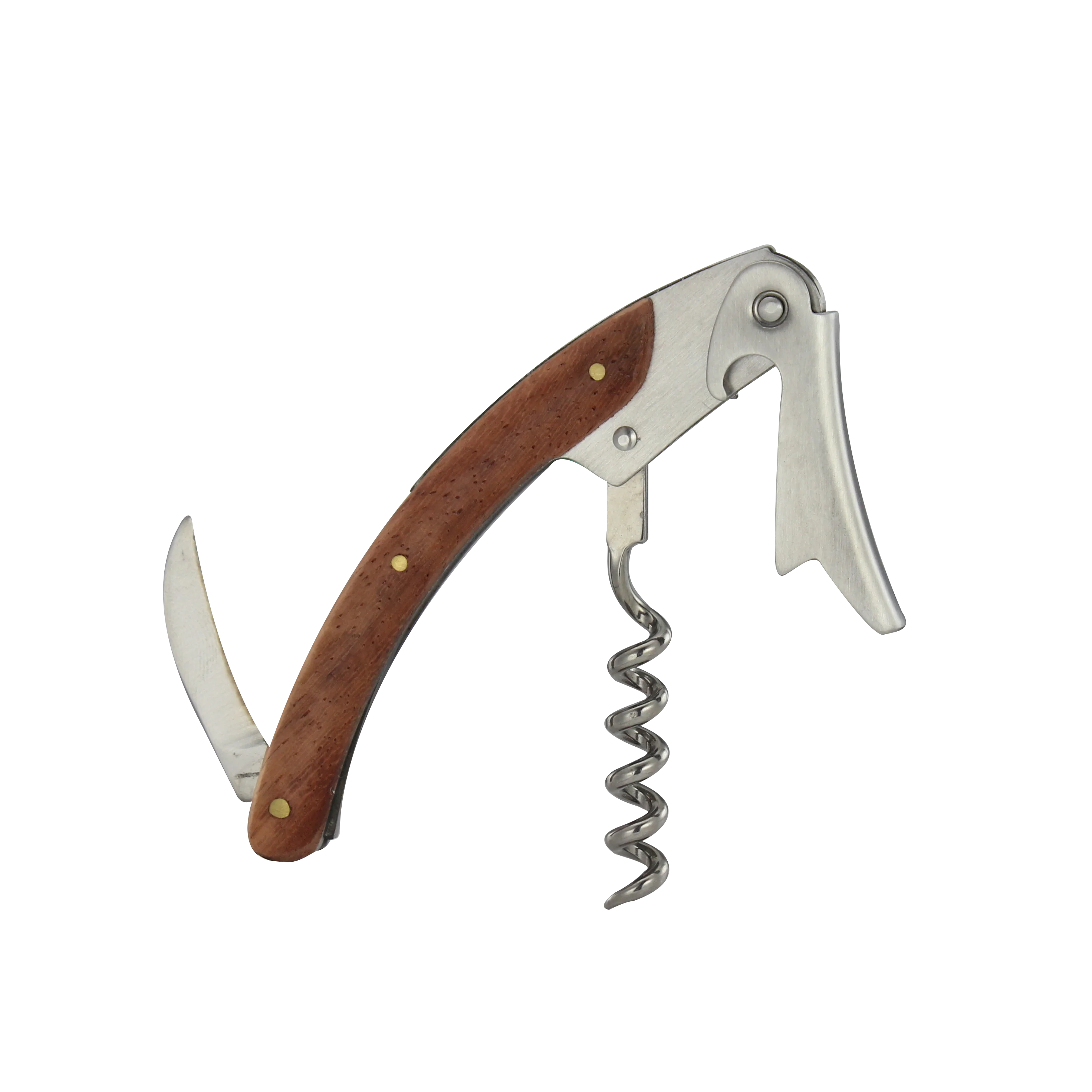 Штопор Laguiole для вина официанта с деревянной ручкой