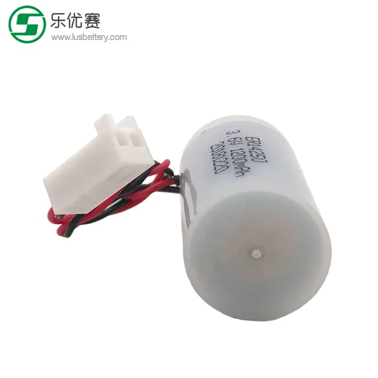 ER14250 lithium battery 1/2AA Size 3.6V 1200 mAh ER 14250 for Water meters, Gas meters