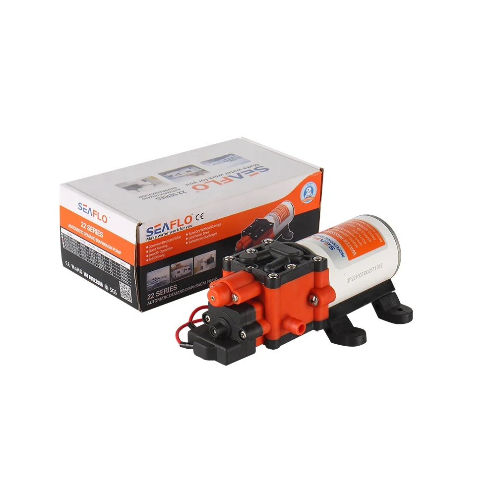 SEAFLO 12v 100psi pressure switch diaphragm pump 12v dc motor  mini pump water for Boat and RV