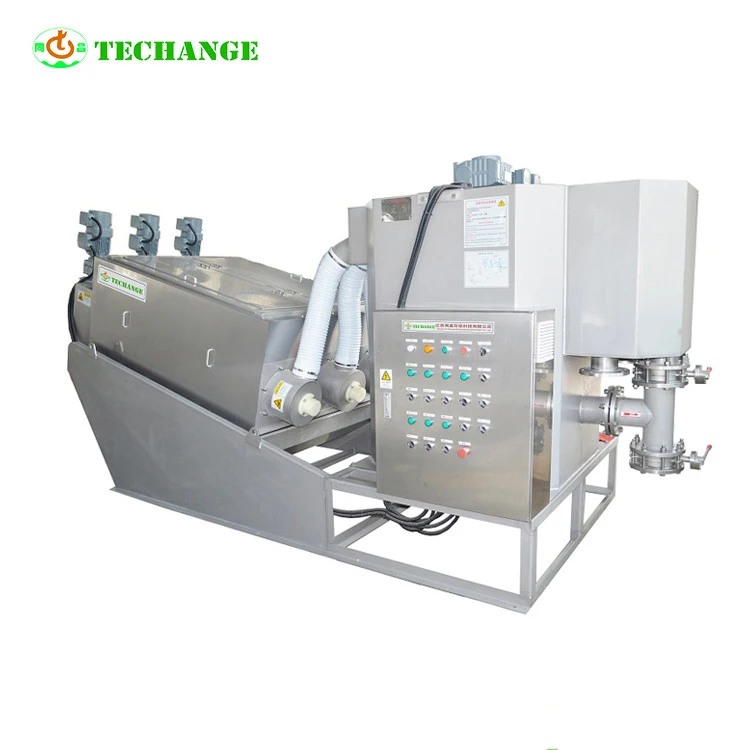 Sell like hot cakes screw filter press sludge dewatering machine
