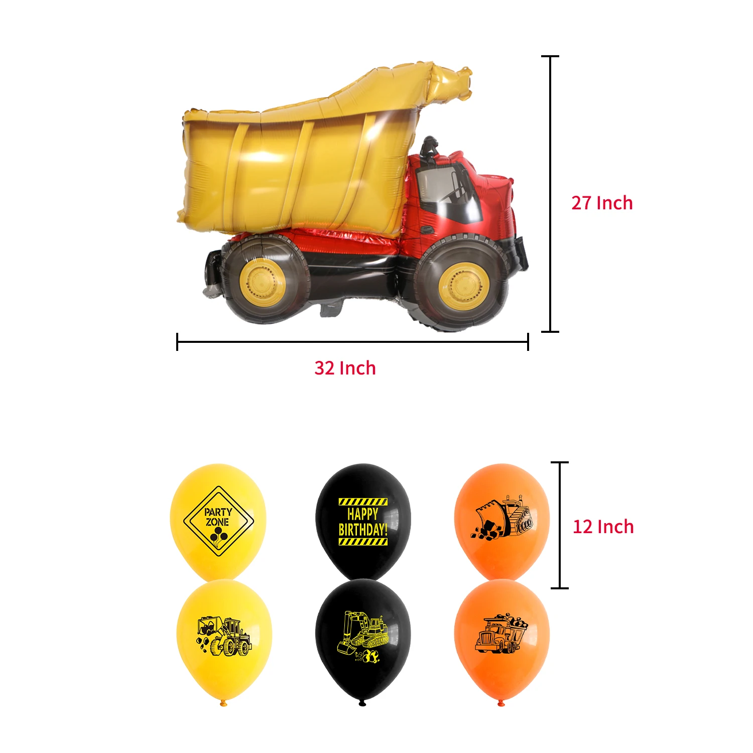 Easternhope Construction Birthday Party Supplies Dump Truck Party Decorations Kits Set for Kids Birthday Party