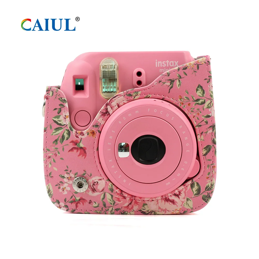 Classic Blue Rose Style Camera Case For For Fujifilm Instax Mini 9