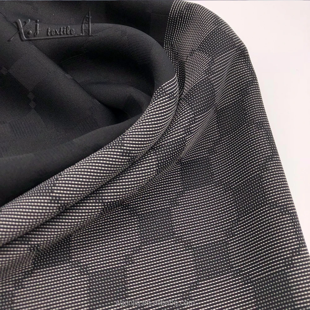 Dobby Rayon Strip Fabric For Lady Dress Or Home Textile