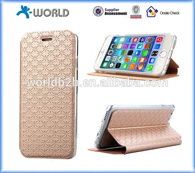 Искусственная кожа подставка мода чехол для iPhone 6