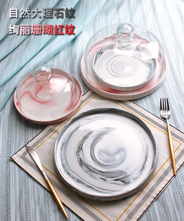 2019 Hot Selling Clear Display Glass Cake Stand With Glass Dome Wholesale For Birthday Wetting Party