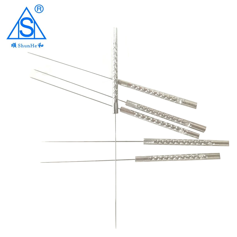 Shun he Brand Aluminium/Copper handle(pipe) acupressure needle with tube