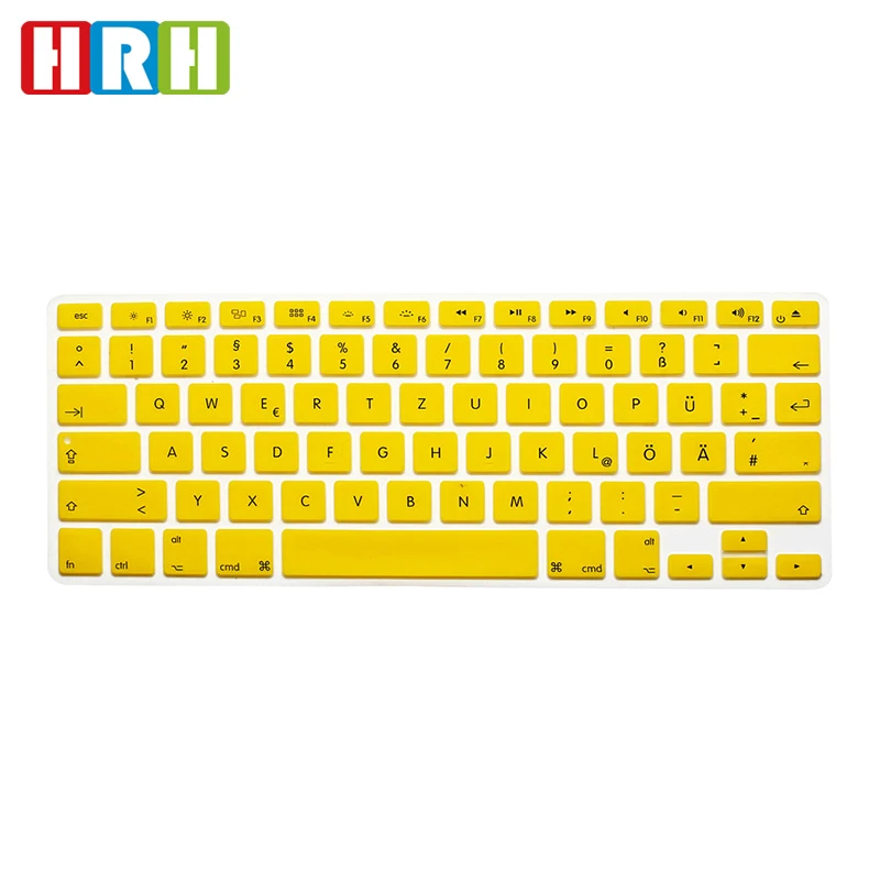 немецкий силиконовая клавиатура крышка для macbook pro ноутбук Английская версия