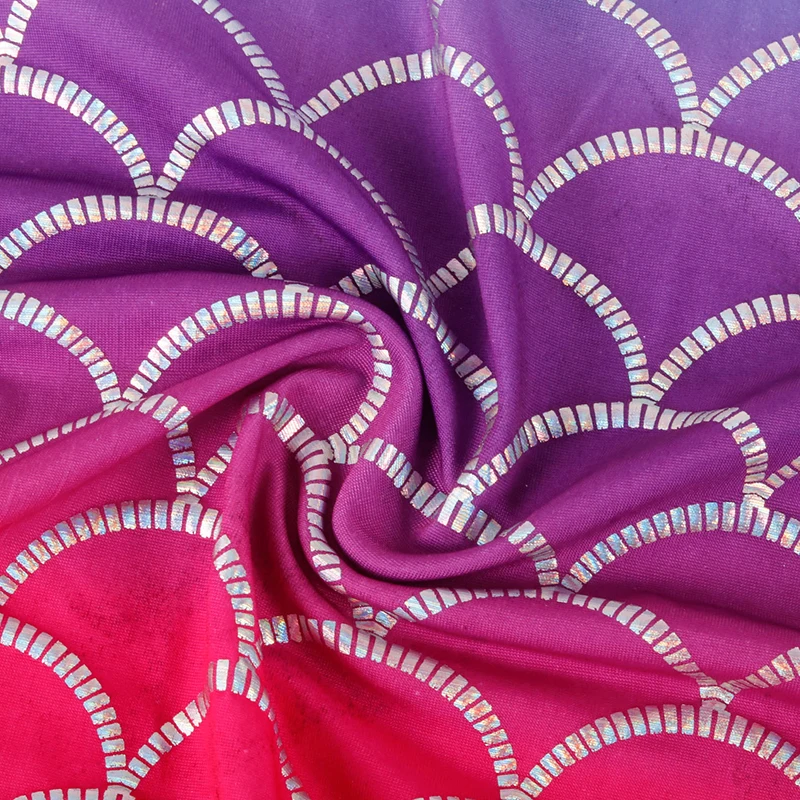 Iridescent Sparkly Mermaid Scale Fabric Hologram Spandex four Way Stretchy fabric for skirt tail swimwear