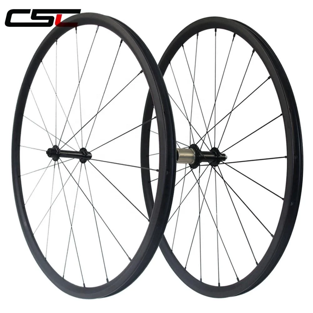 Комплект углеродных колес для шоссейного велосипеда, 24 мм, Высота 23 мм, ширина 20,5 мм