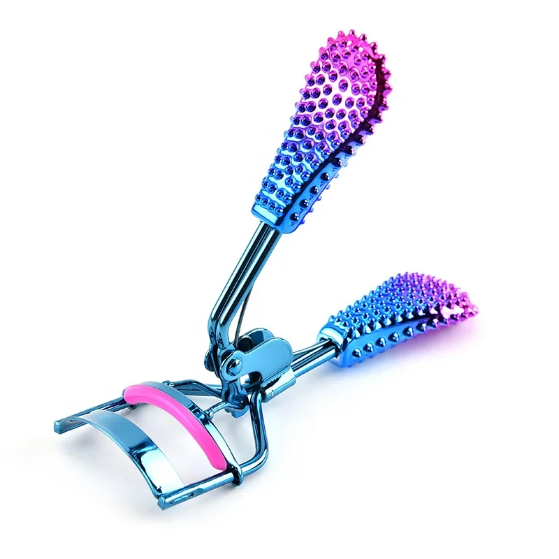 Beautiful Mini Roll Warped Eyelash Curler Plating Handle Portable ABS Material Partial Lash Curler Salon Use Lash Lift Feature