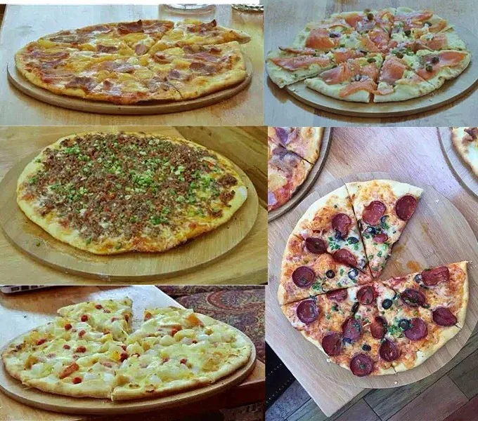 2 Deck 4 Trays Commercial Gas Oven With Stone For Pizza