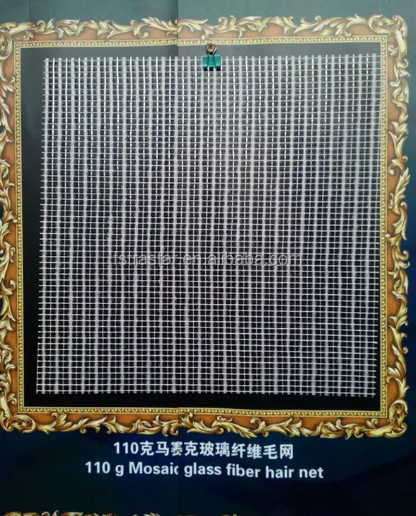 Glass Mosaic Hexgonal Nylon and Fiber Glass Backing Mesh for Tile Grid Mounting from Foshan TRUSTAR