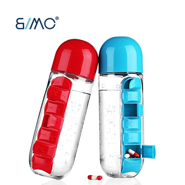 Plastic Pill Reminder for Pill Bottle Detachable Pill Box Organizer Health Planner for Weekly Daily Vitamin Medicine
