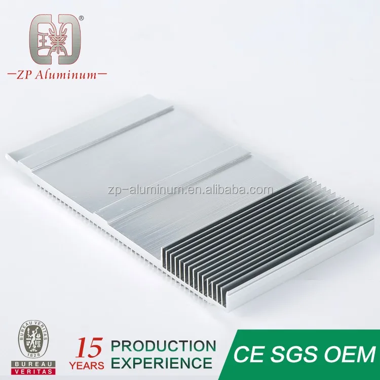 
extruded silver aluminum heat sinks 6063 T6 