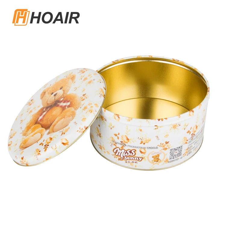Empty High Quality Custom Tin Cans Metal Tin Can for Candle Tin Box Gold Cosmetic Food PVC Mirror Cookie Tinplate AI or PDF