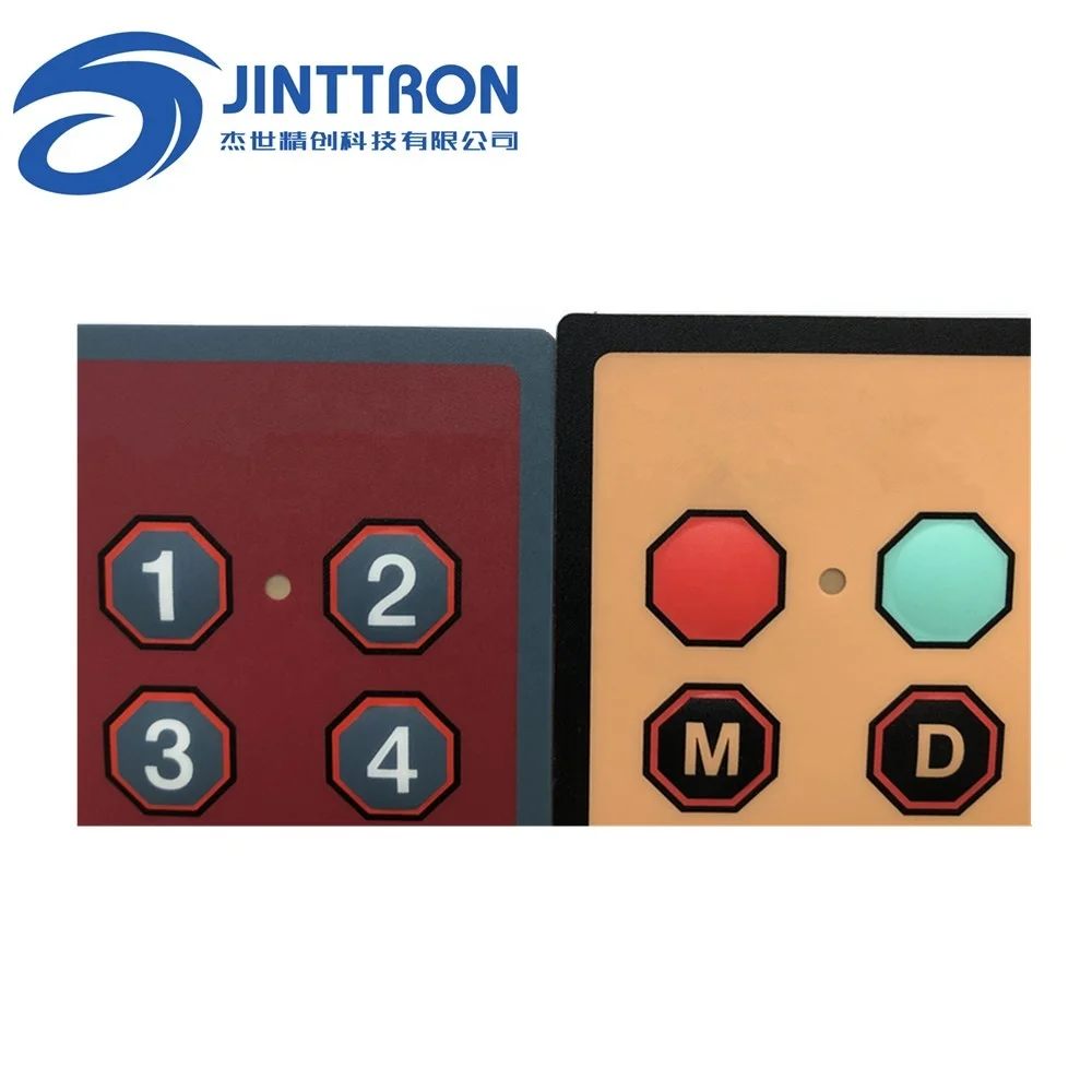 2 x 4  Matrix 8 Keys tactile Membrane Switch Keypad and flat buttons Keyboard