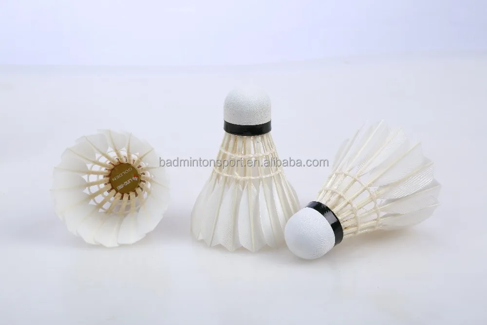 Most durable class A goose feather shuttlecock, LINGMEI 80 high class goose shuttle cock for national tournament