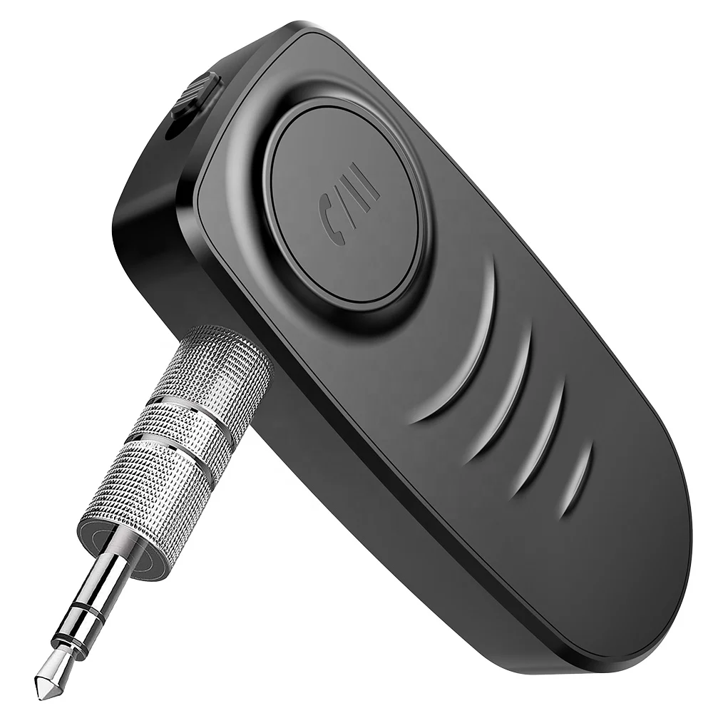 AGETUNR J19  V5.0 Audio car bluetooth receiver portable handsfree adapter 3.5mm AUX stereo mini dual link car kit car mp3 player