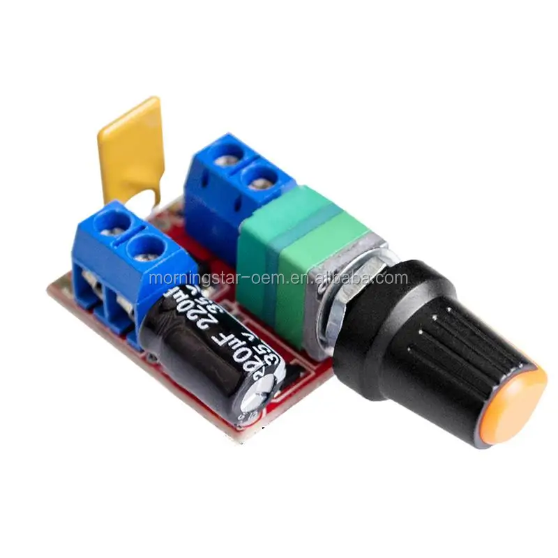 [ MORNING STAR ]New DC 3.3V 3.7V 5V 6V 12V 24V 32V 5A 90W max DC Motor Speed Controller Led PWM dimmer for Motor & LED lights