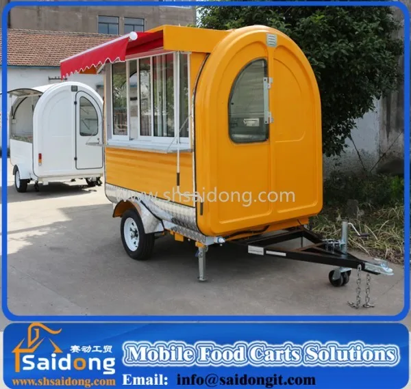 Latest products mobile food cart trailer for sale food cart