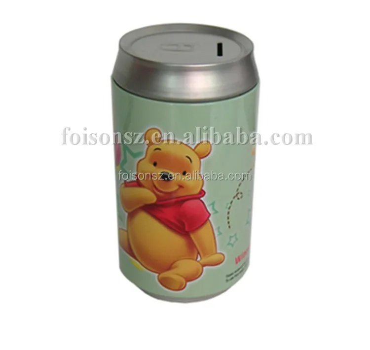 Money Saving boxes Metal Coin Bank Tin Can Piggy tin Boxes packaging