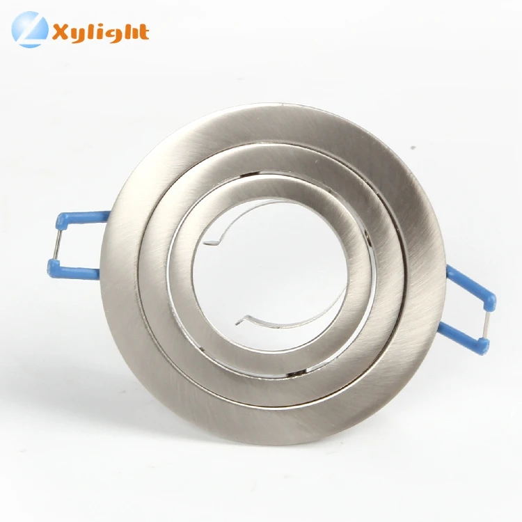 
Recessed white satin nickel chrome cob dimmable light fixtures gu10 mr16 cob led aluminium square downlight parts 