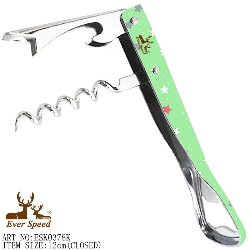 Multi functional Promotional Stainless steel wine bottle opener set