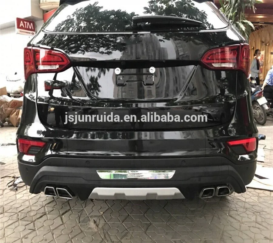 ABS car front and rear bumper guard for Hyundai Santa Fe 2017