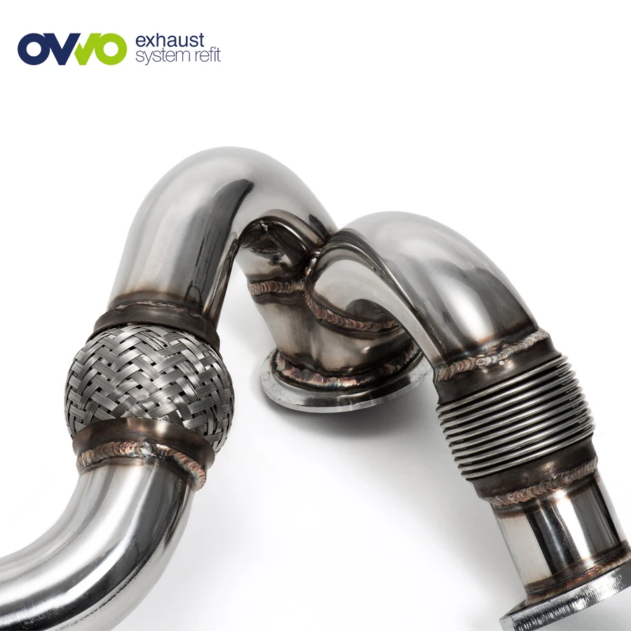 
Stainless Steel 201 Flexible Header turbo Exhaust Manifold for ford 