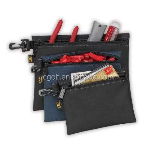 6x 5 inch Golf Caddy Zippered Clip golf divot Tool kit golf accessories Pouch