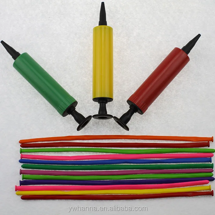 2022 party supply DIY balloon pump set 1big pump+12 pieces of 1g long balloons for balloon suit